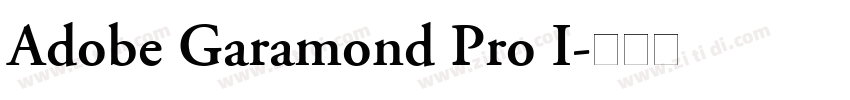 Adobe Garamond Pro I字体转换